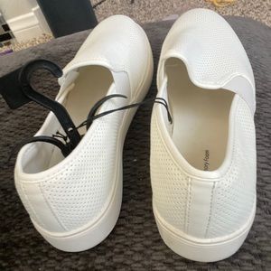 White Slip ons!